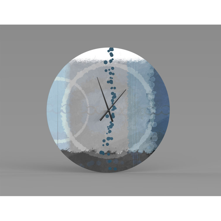 East Urban Home Metal Wall Clock Wayfair